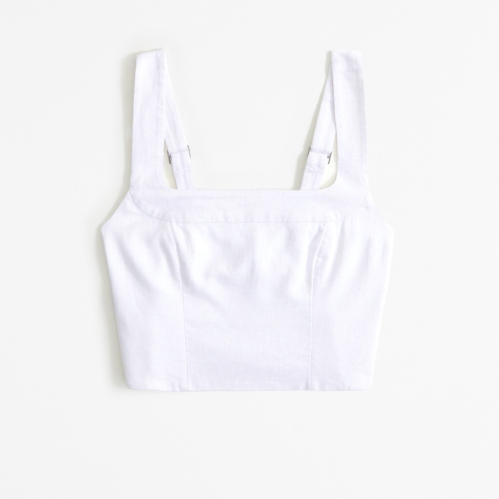 Abercrombie white linen top. Size XL